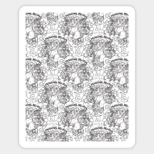 I Frigging Believe Pattern Sticker